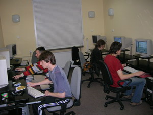 Computer Lab in the Dorms