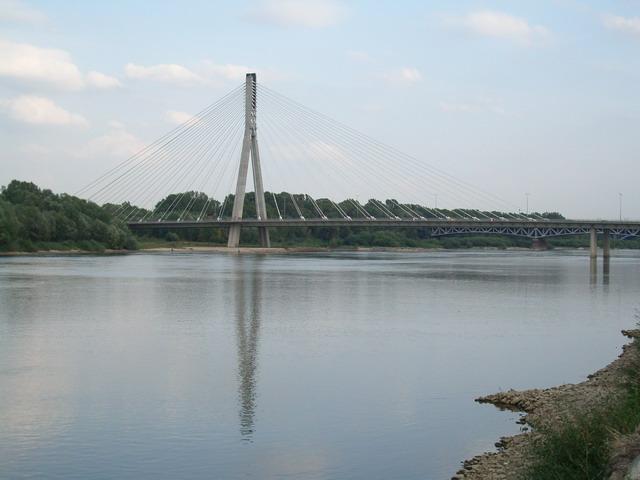 Swietokrzyski Bridge over the Wisla River